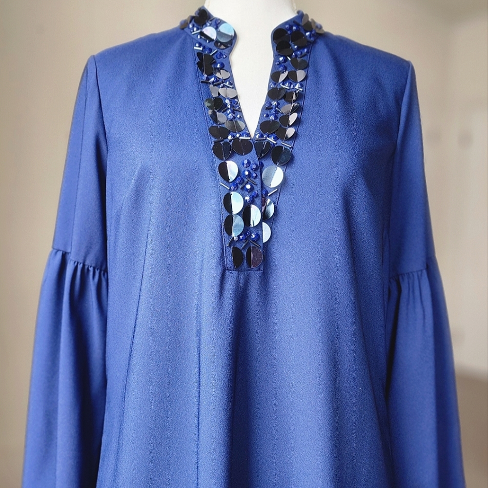 Lily Pulitzer Shea Sequin Stretch Dress in Navy Blue size 8 NWT